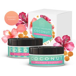 Little Treasure Coconut Soufflé & Scrub Gift Set