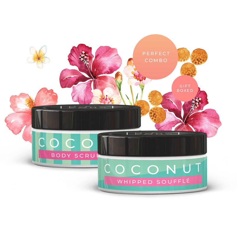 Little Treasure Coconut Soufflé & Scrub Gift Set