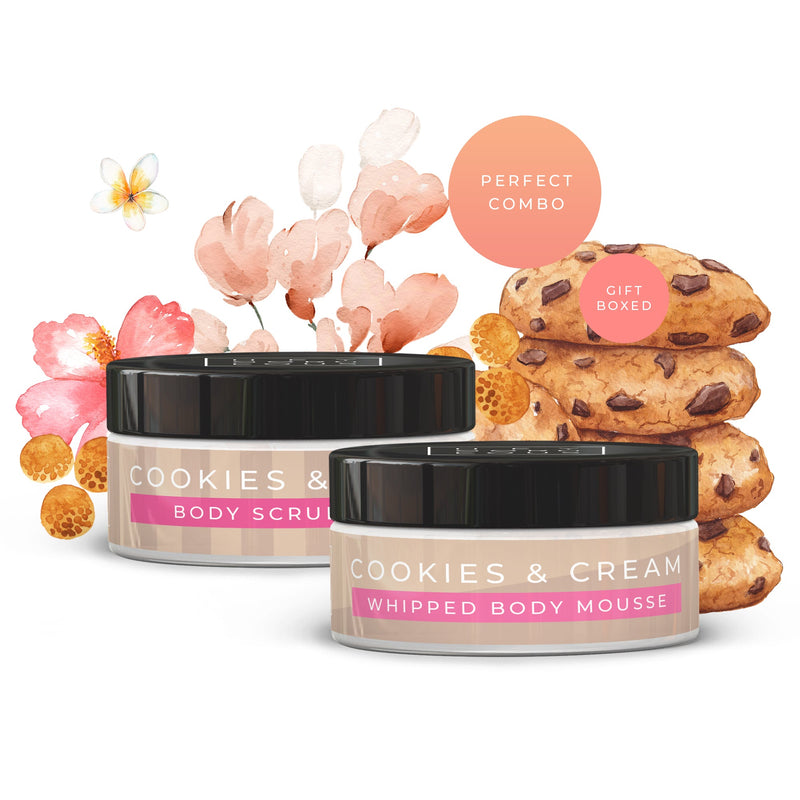 Little Treasure Cookies & Cream Mousse & Scrub Gift Set