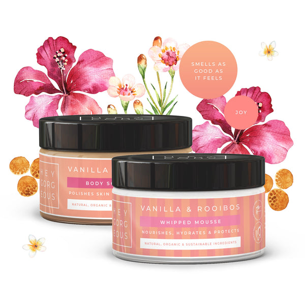 Vanilla & Rooibos Mousse & Scrub Gift Set